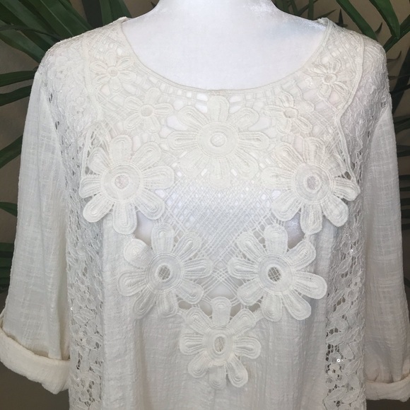 Multiples Embroidered 100% Cotton Tunic-Top - XL - Picture 12 of 17